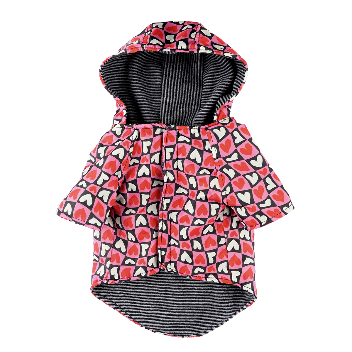 Kalp Desenli Yağmurluk