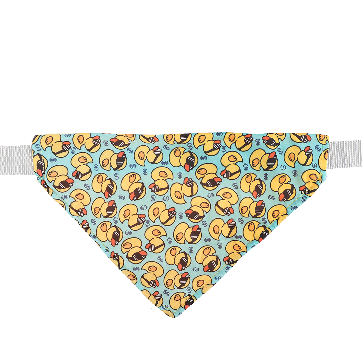 Mavi Ördek Desenli Bandana