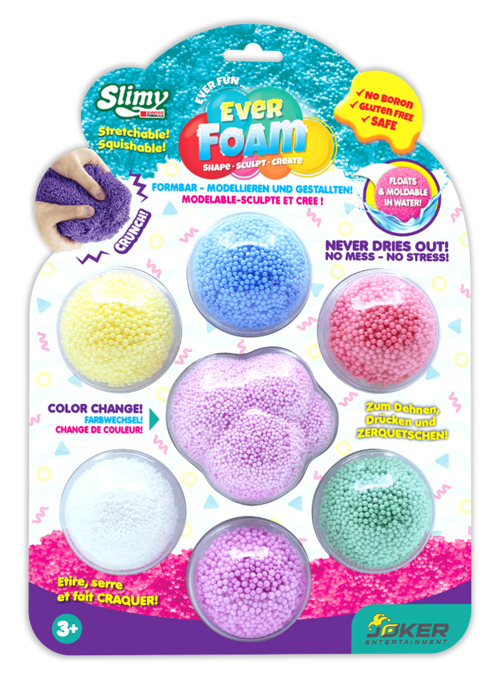Slimy Ever Foam 7 Renkli Kurumayan Köpükler