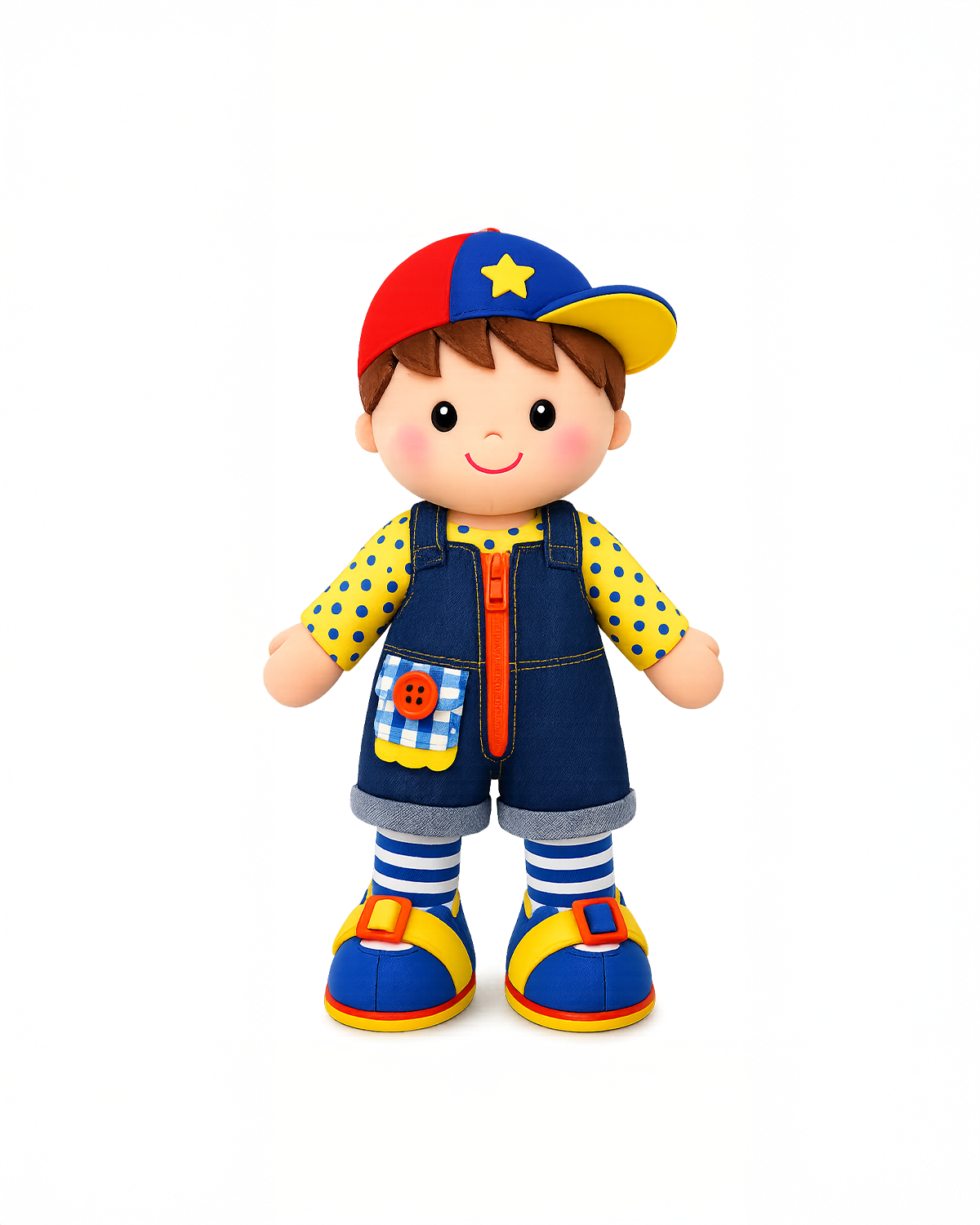 Little Pals Sevimli Erkek Bebek Bez Oyuncak | Eğitici Aktivite Bebeği 👦✨